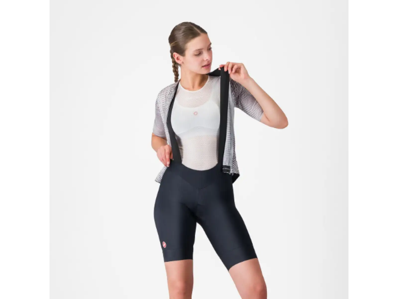 Castelli Prima 2 DT women's bib shorts Black/Black