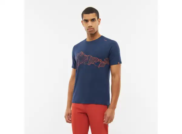 Viking Lenta Bamboo men's short sleeve T-shirt Blue