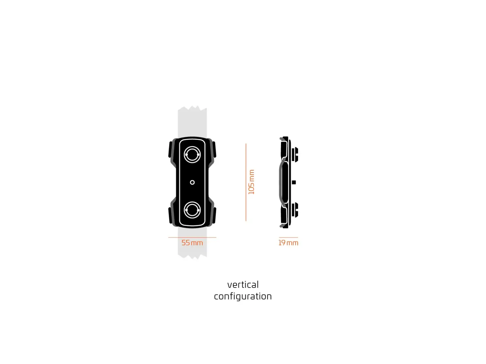 Fidlock Twist universal connector Tex Base