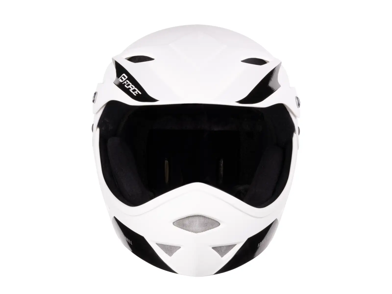 Force Downhill Junior helmet white matte