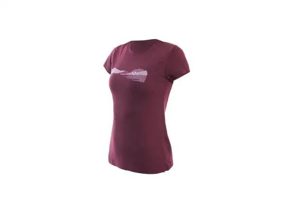 Sensor Merino Air PT Hills women's shirt short sleeve Port Red