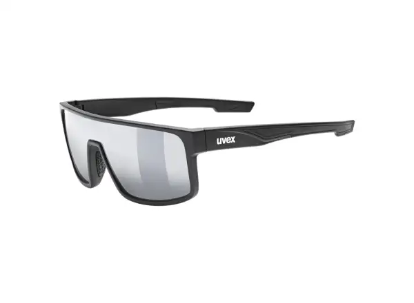 Uvex LGL 51 cycling glasses Black Mat/Mirror Silver