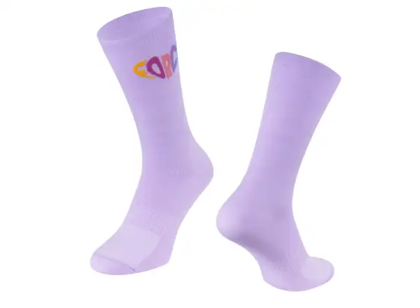 Force In Heart socks long purple