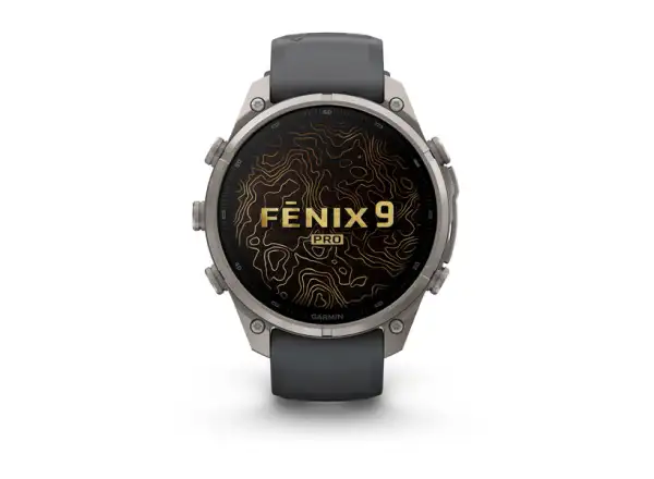 Garmin fenix 9 Pro inReach 43 mm smart watch Carbon gray DLC Titanium Black/Pebble gray