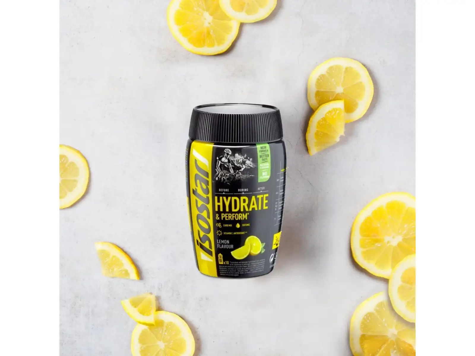 Isostar Hydrate & Perform isotonic drink 400 g lemon