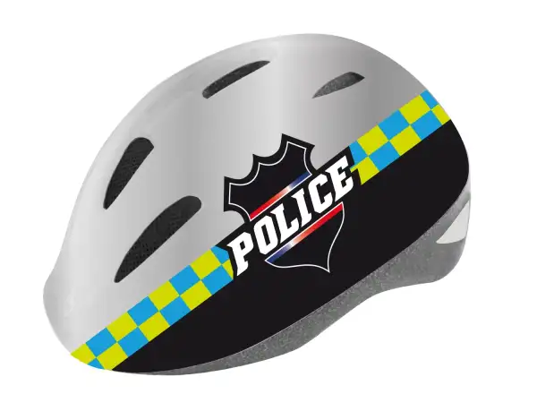 Force Fun Police 2019 children's helmet black/white