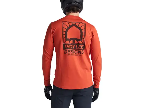 Troy Lee Designs Ruckus Ride Tee Create To Destroy men's jersey long sleeve Brick