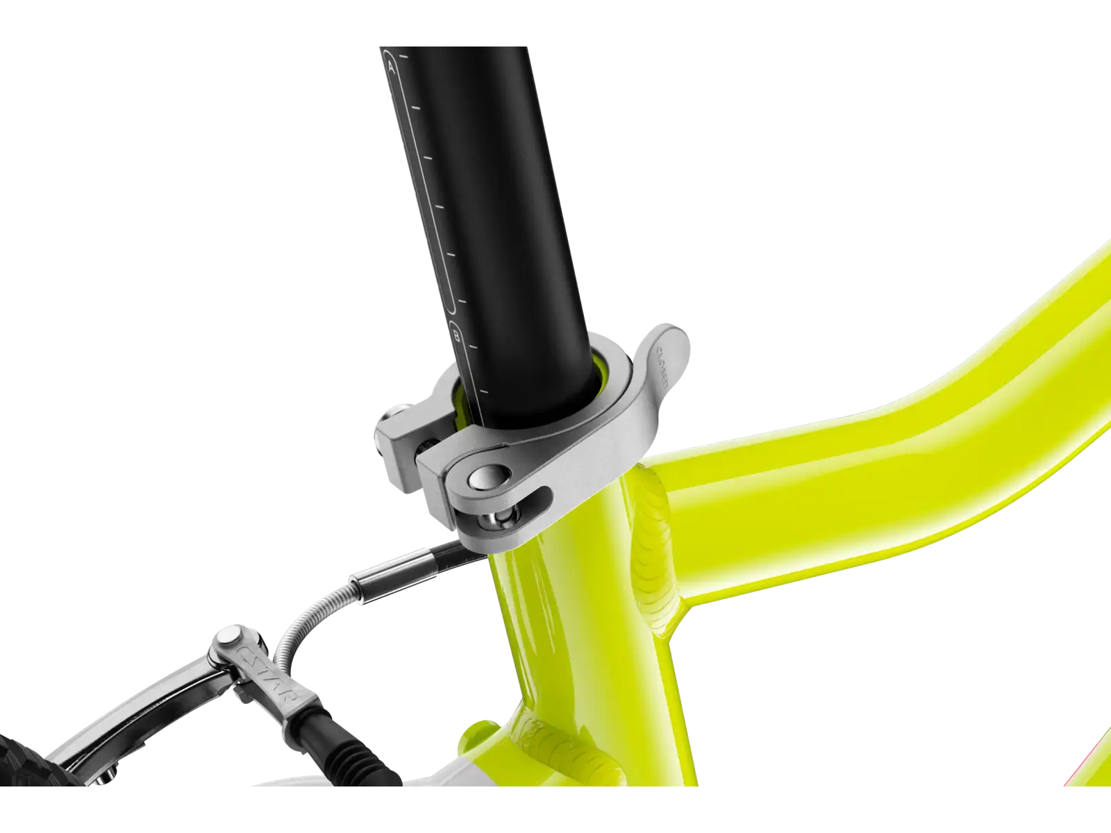 Woom GO 4 kids bike neon lime