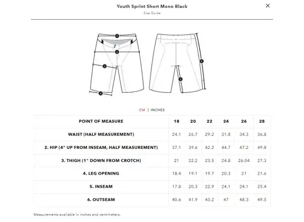Troy Lee Designs Sprint Mono youth shorts Black