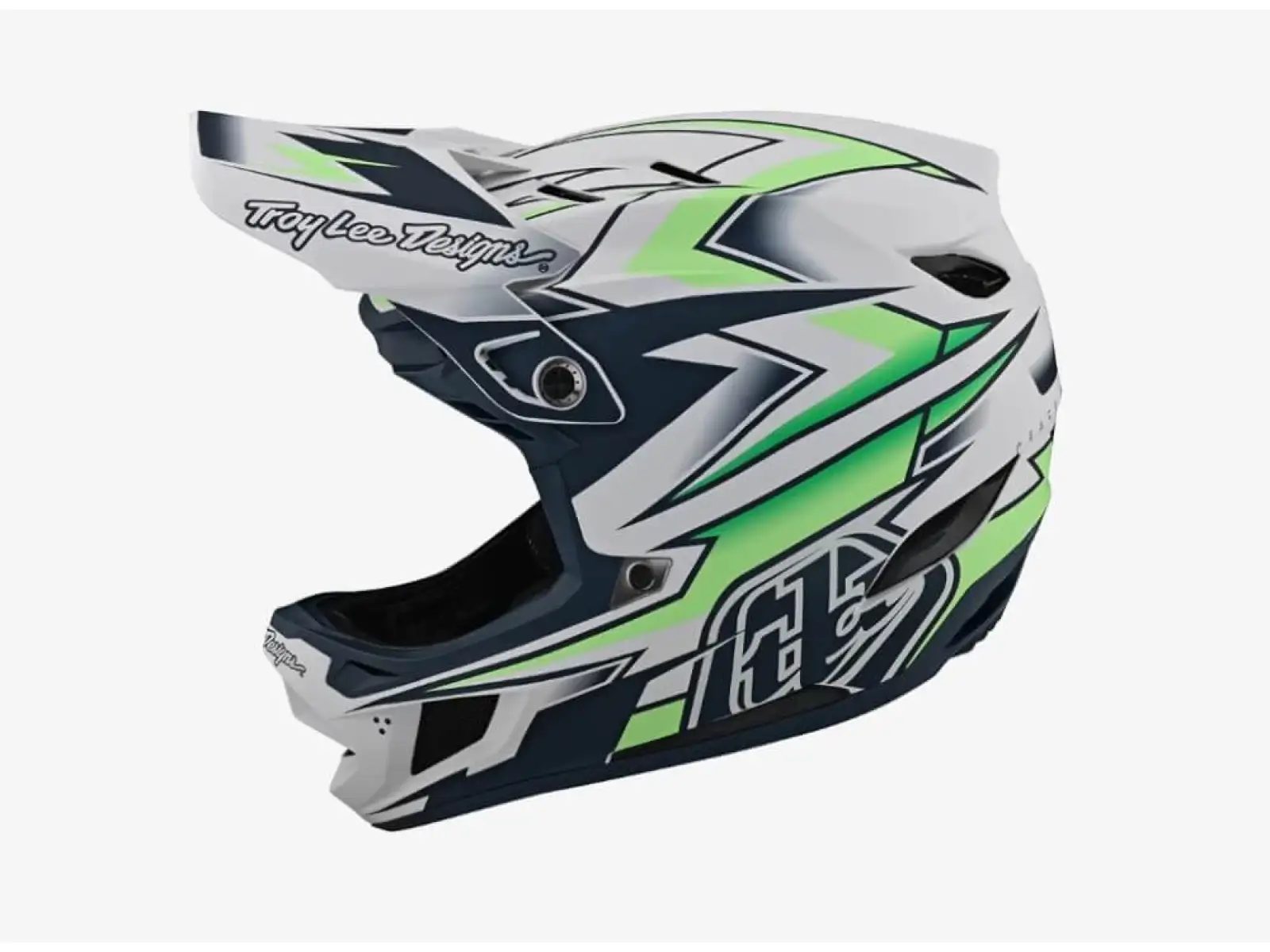 Troy Lee Designs D4 Composite Mips Volt helmet White