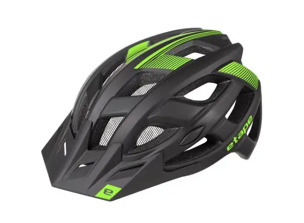 Etape Escape cycling helmet black/green matte