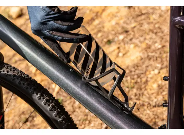 Giant Airway Elite Matt bottle cage Black/Gloss silver