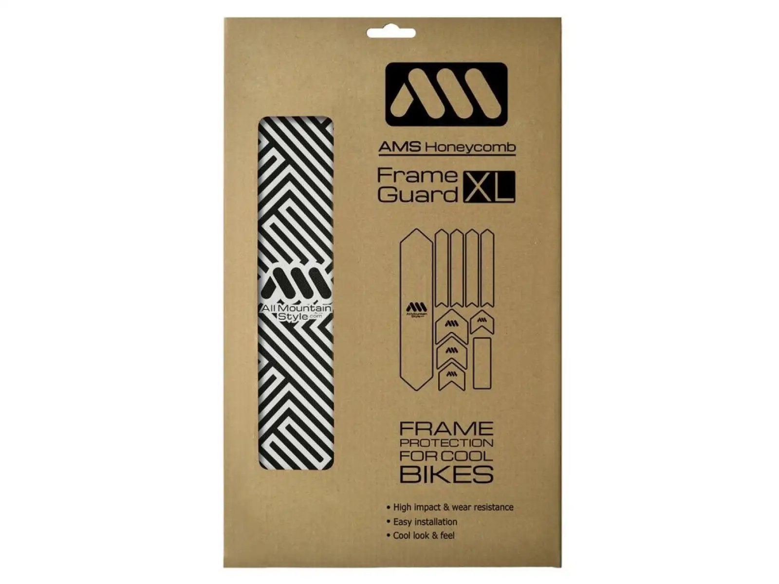 All Mountain Style frame protection stickers Extra Maze/Black