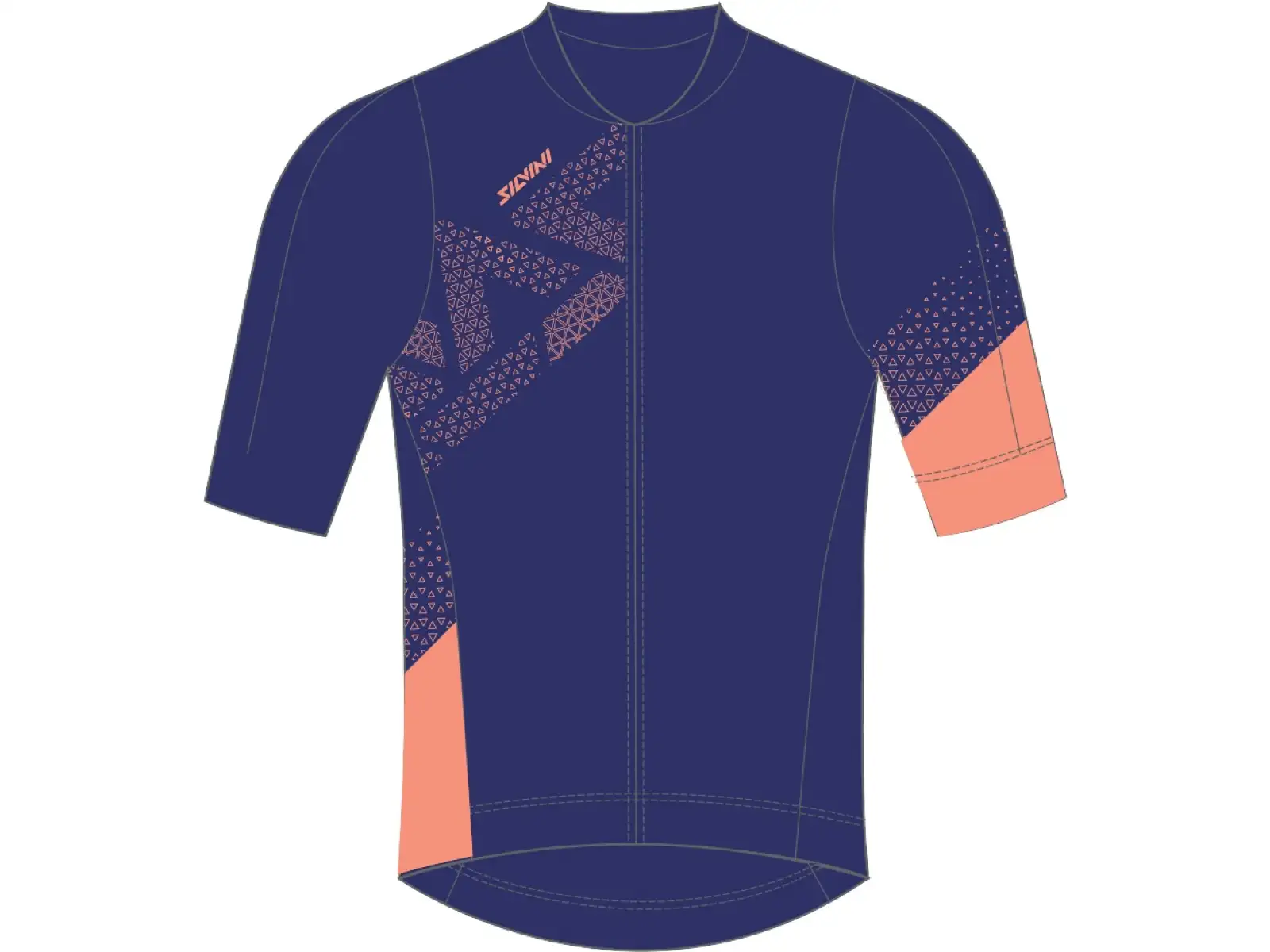 Silvini Rosalia women's jersey short sleeve navy/coral