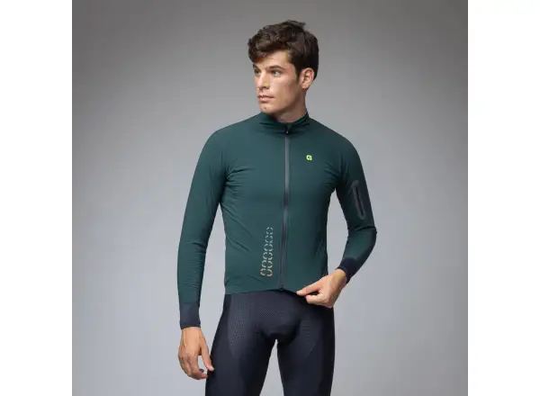 Alé R-EV1 Thermo Shield men's winter cycling jacket Bottle Green