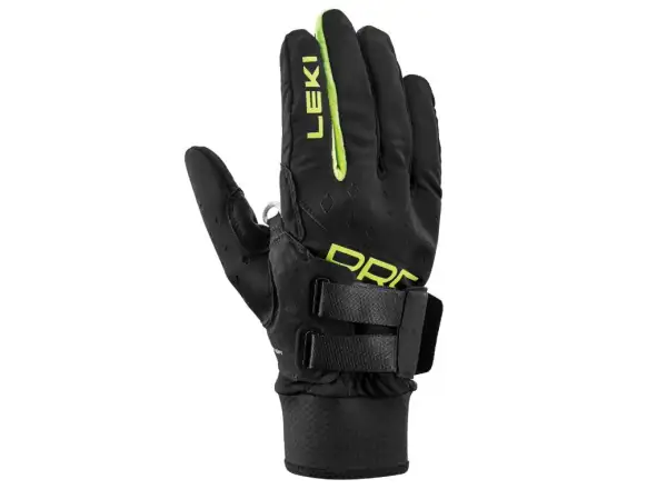 Leki PRC Shark cross-country gloves Black/Neon yellow