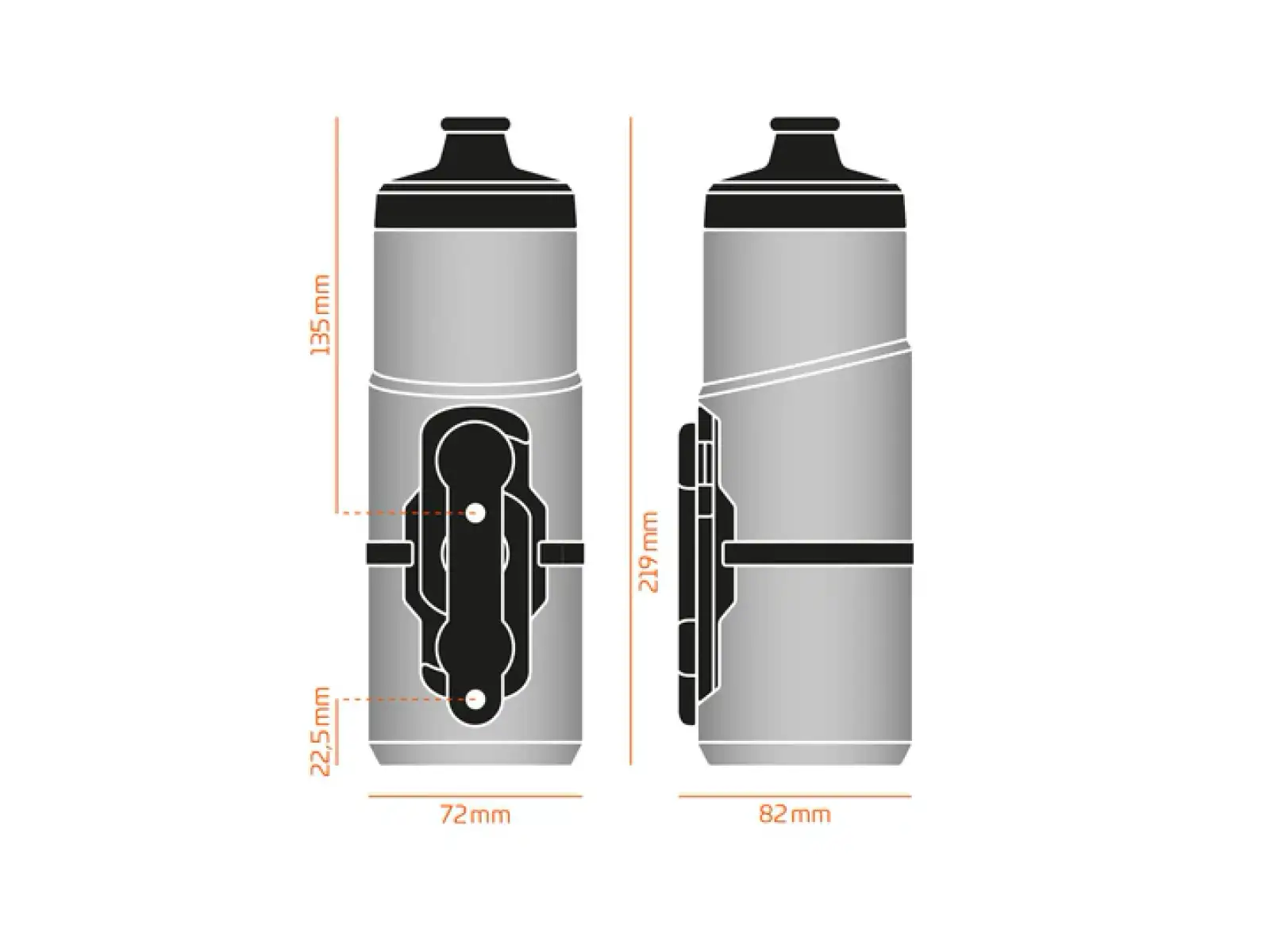 Rascal Fidlock Bottle Twist set Dark 0.6 l bottle + Uni Base