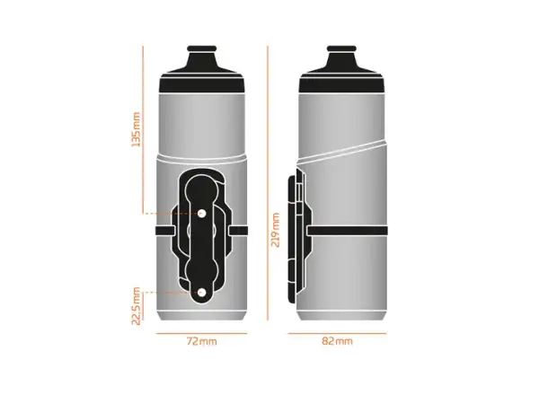 Rascal Fidlock Bottle Twist set Dark 0.6 l bottle + Uni Base