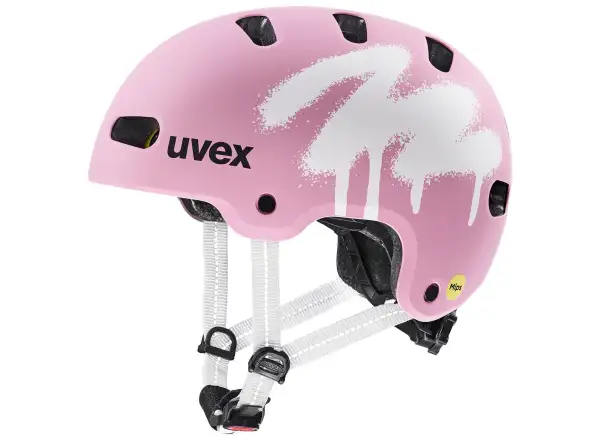 Uvex Kid 4 Style Mips kids helmet Spray Strawberry Matt