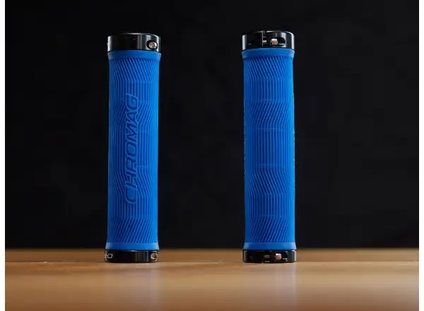 Chromag Palmskin grips blue
