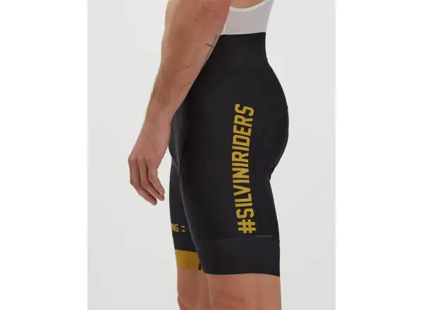 Silvini Cantono Bib men's shorts with pad Black/Gold