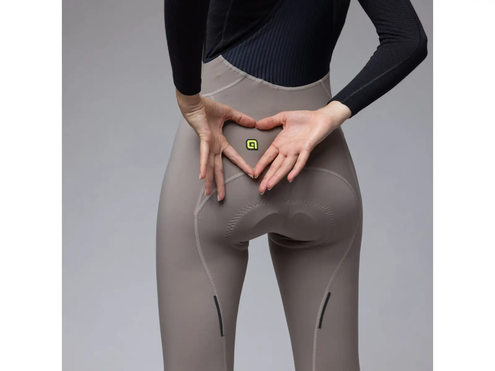 Alé Pragma Winter women's winter 3/4 cycling pants Rope Grey