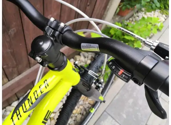 Rock Machine Thunder 24 Gloss Radioactive Yellow/Black/Dark Grey children's bike