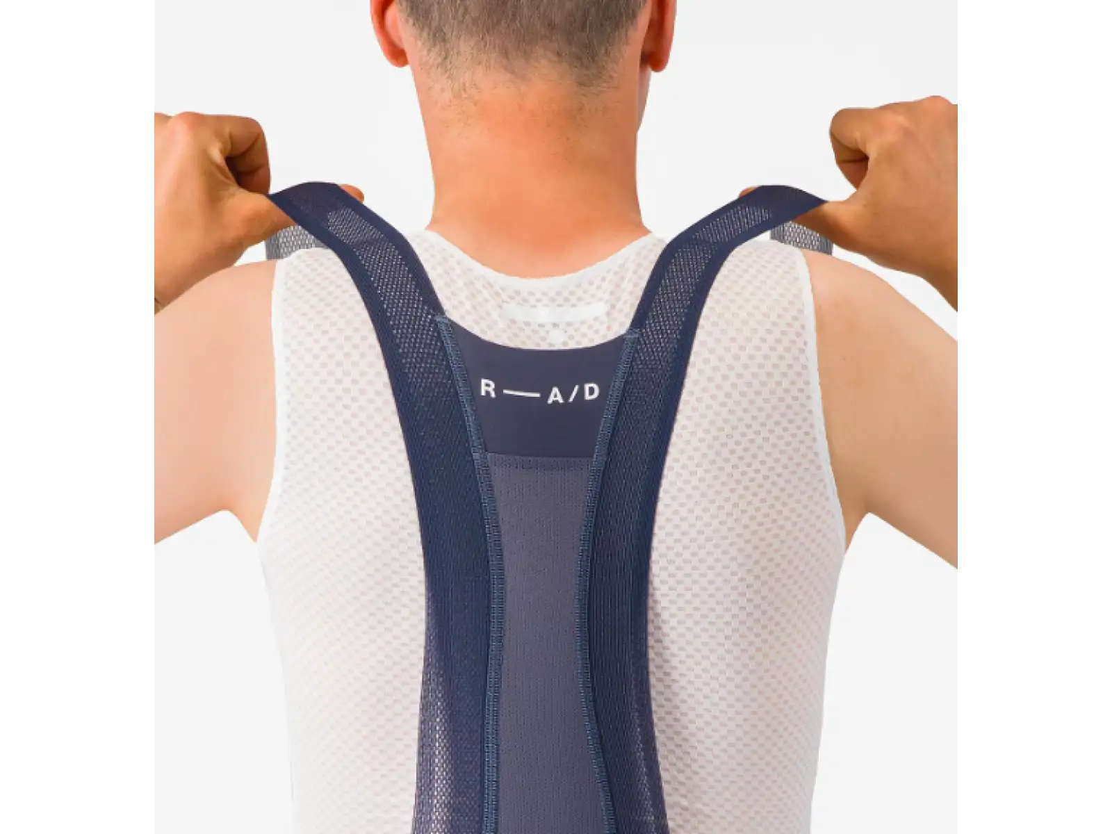 Castelli Espresso R-A/D men's shorts with pad and braces Twilight Blue