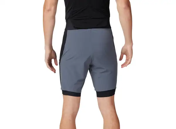 Fox Flexair Ascent men's bib shorts Graphite
