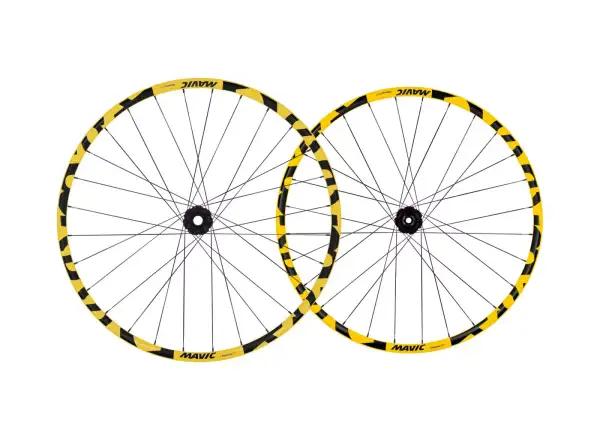 Mavic Deemax DH yellow Mullet 29"/27,5" 6-bolt laced wheels Shimano freehub