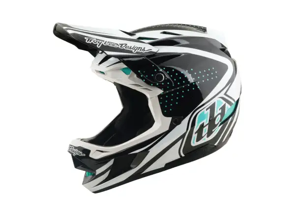 Troy Lee Designs D4 Composite MIPS helmet Crest Real Teal