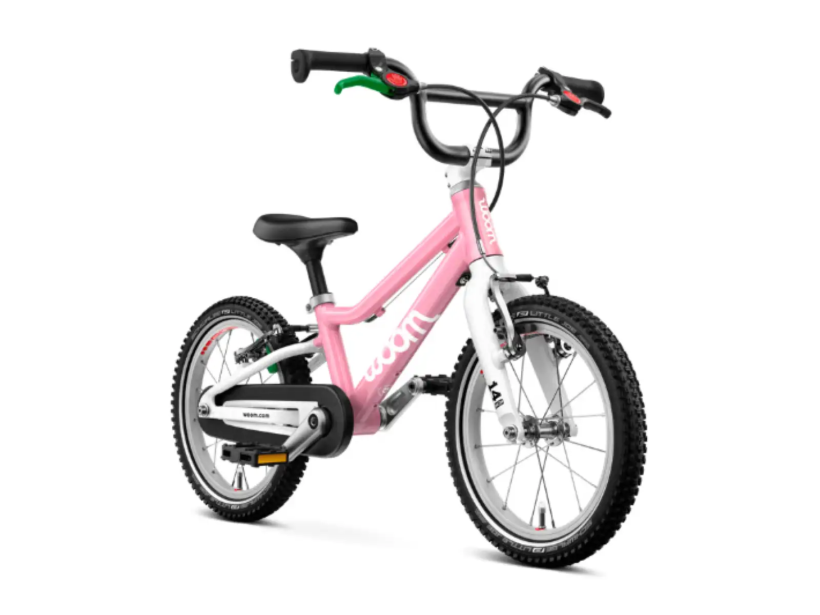 Woom Go 2 dětské kolo 14" Powder Pink