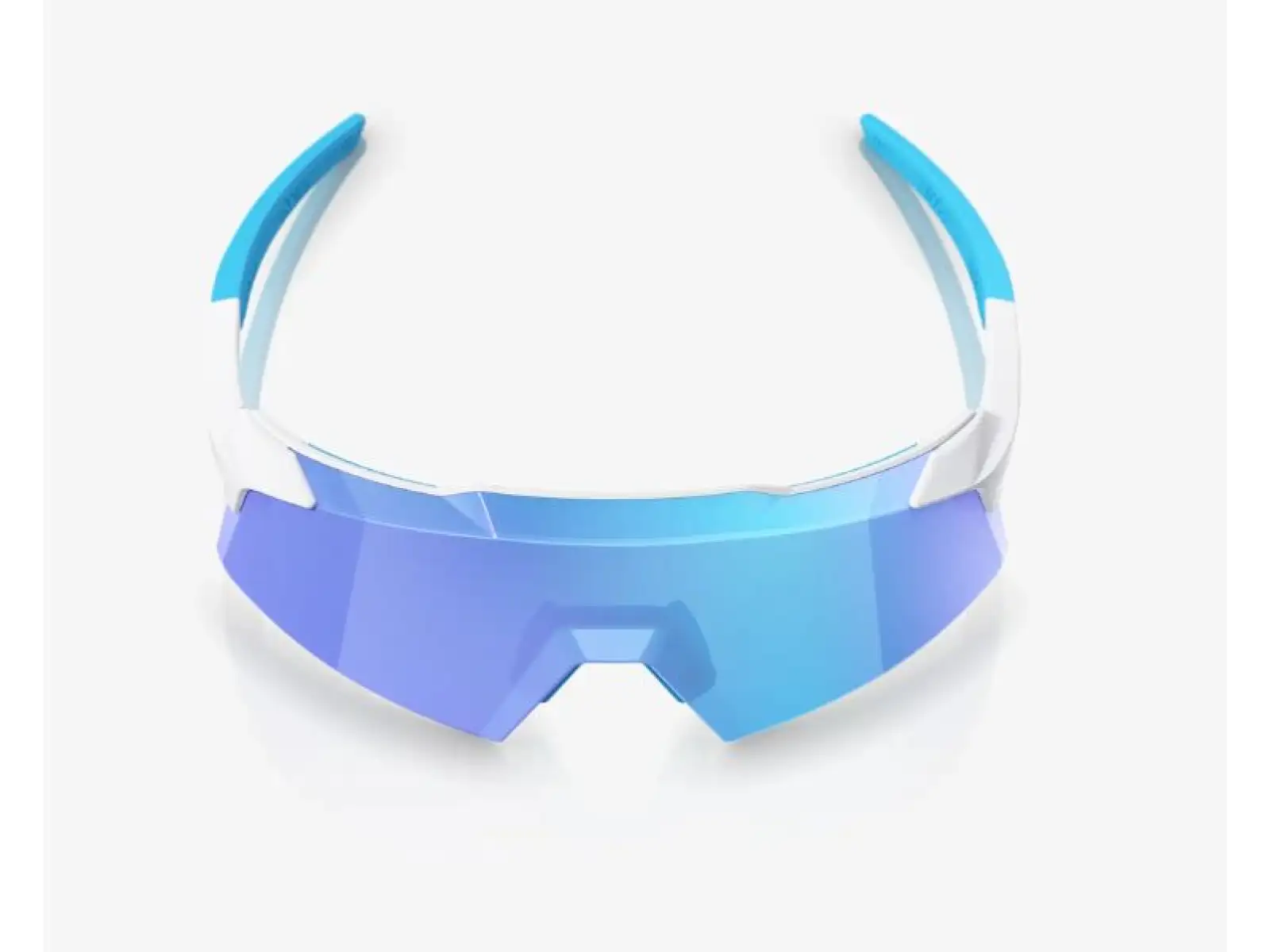 100% Aerocraft glasses Matte White/HiPER Blue Mirror