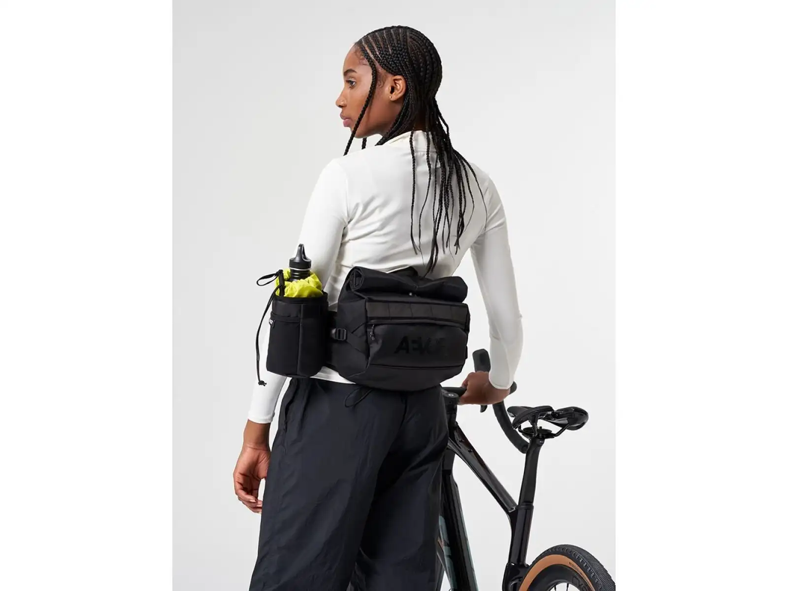 Aevor Bike Stem Bag handlebar pocket Proof Black