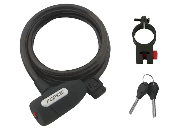 Force LUX lock spiral 150cm/10mm + holder