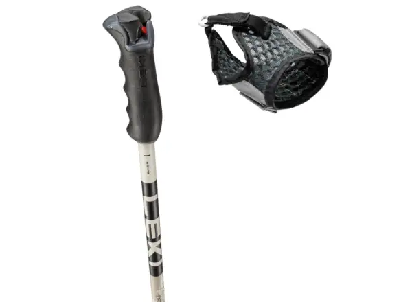 Leki Detect S Vario alpine poles Warm Grey Light/Warm Grey Dark/Black