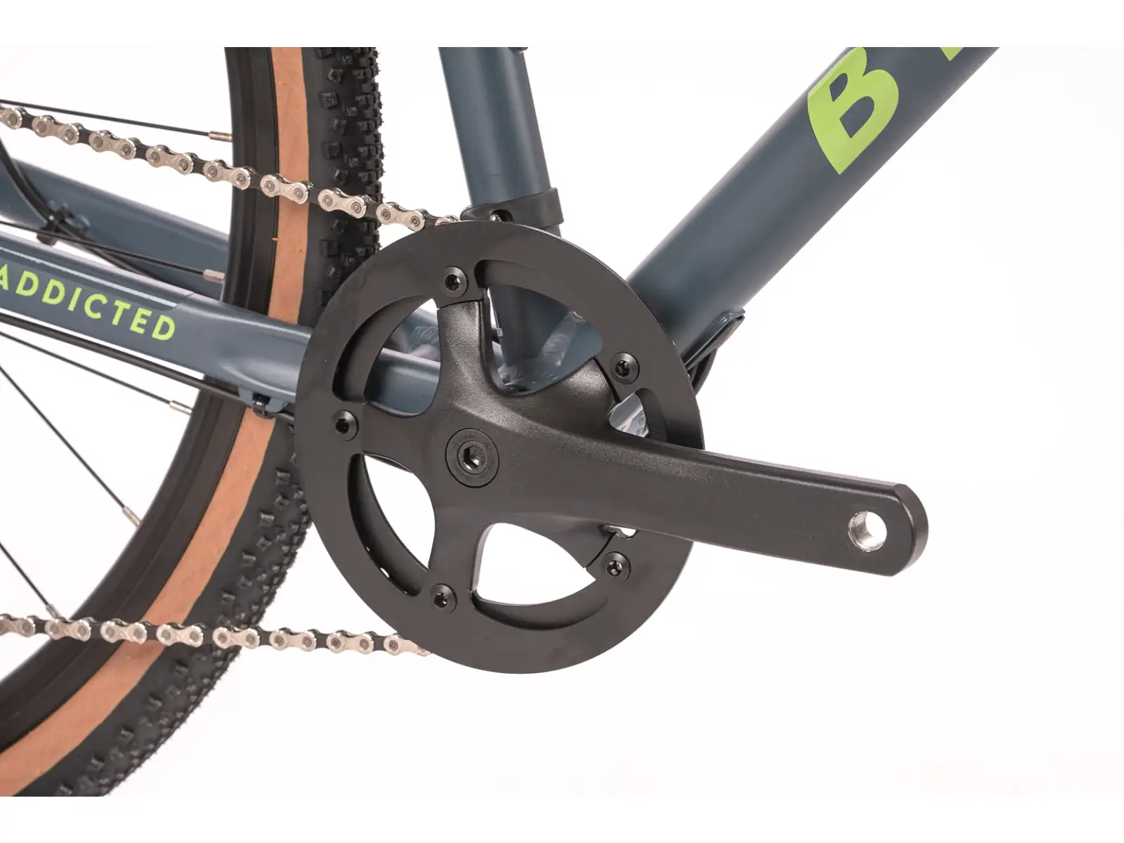 Beany Pulse 700 children's gravel bike neon yellow