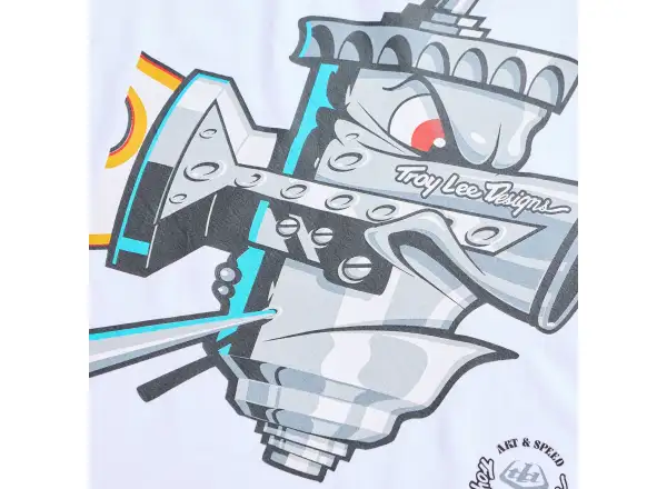 Troy Lee Designs Carb Club men's T-shirt short sleeve White