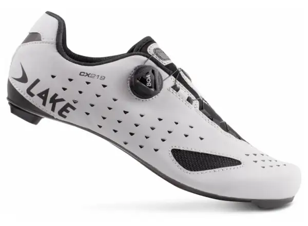 Lake CX219 Carbon road men's cycling shoes reflective silver/black