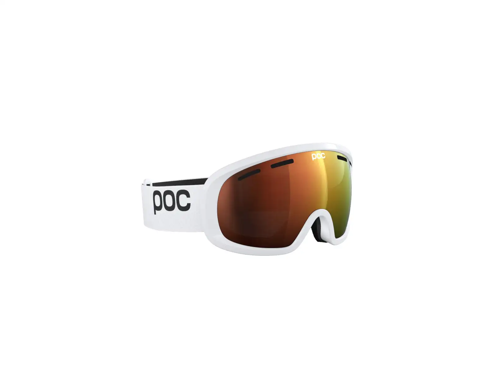 POC Fovea Mid WF ski goggles Hydrogen White/Partly Sunny Orange