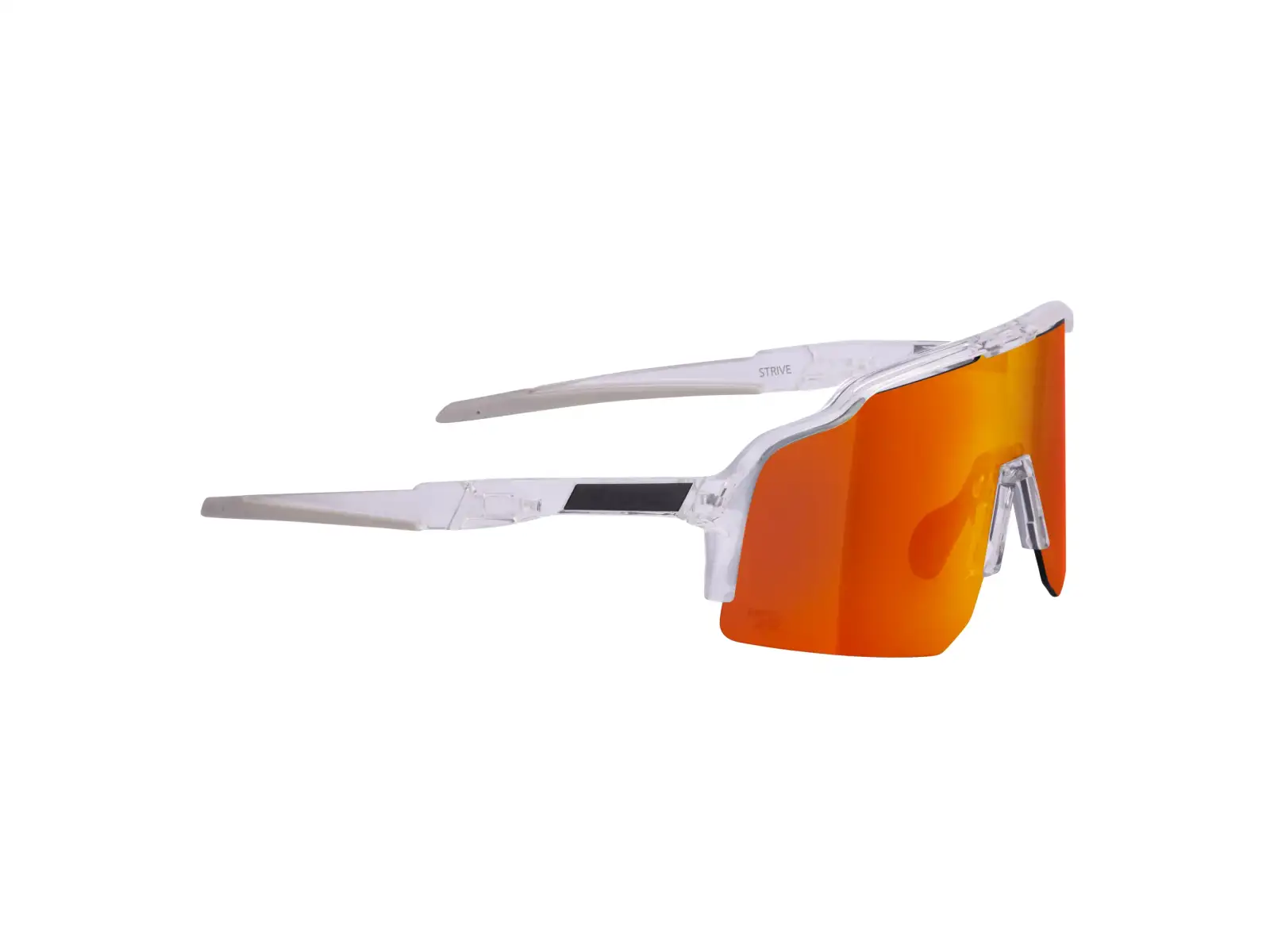 Force Strive cycling glasses transparent/red mirrored lens