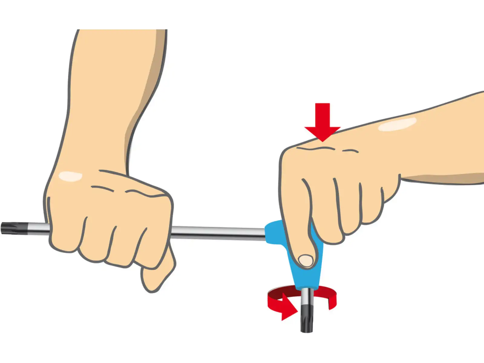 Unior hex key type T 10 mm with handle