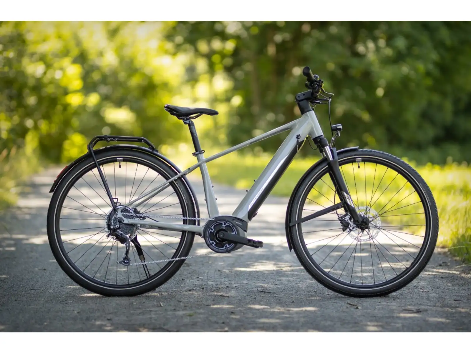 Superior eXR 6050 B Touring trekking e-bike Gloss Gray/Chrome Silver