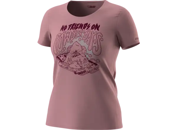 Dynafit 24/7 Artist Series Cotton women's T-shirt Mokarosa/No friends
