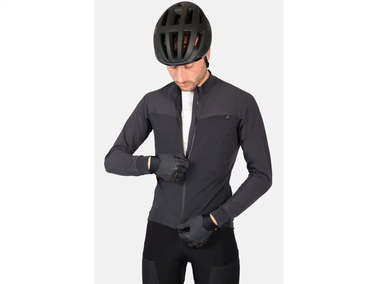 Endura GV500 men's long sleeve jersey black