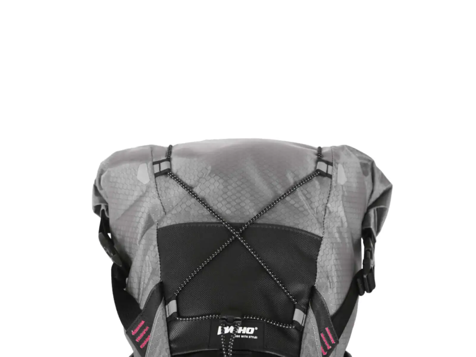 Woho X-Tourning Dry Bag saddle bag 8-12 l Honeycomb Iron Gray size M