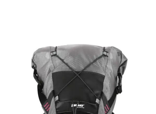 Woho X-Tourning Dry Bag saddle bag 8-12 l Honeycomb Iron Gray size M