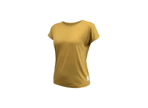 Sensor Merino Air Traveller women's short sleeve shirt Mustard