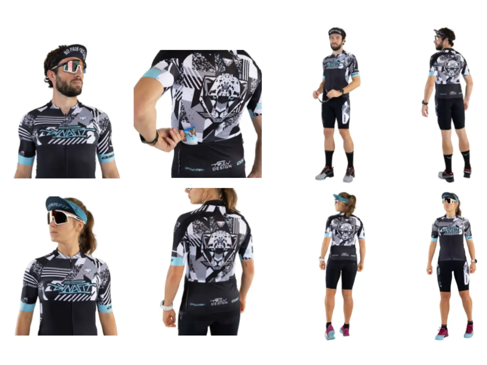 Dynafit Snow Leopard women's bib shorts with padding Black Out