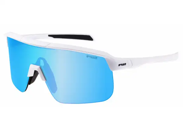 R2 Fusion sunglasses glossy white/icy blue chrome